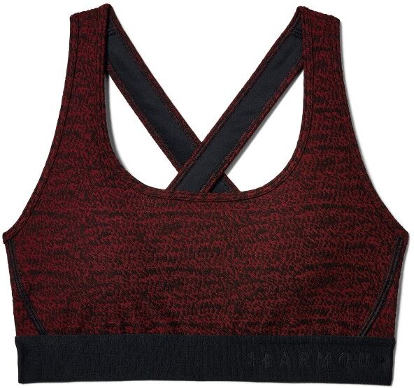 Under Armour Crossback Jacquard Sports Bra - Red Pattern-2 * Kampanje *