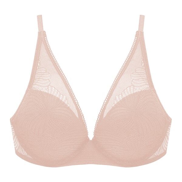 Wonderbra Fabulous Feel Padded Triangle Bra - Pink