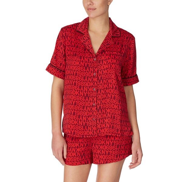DKNY Only In DKNY Top And Boxer Pj Set - Red * Kampanje *