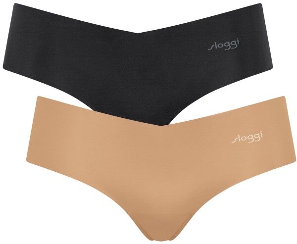 Sloggi 2-pakning ZERO Microfibre Hipsters - Beige