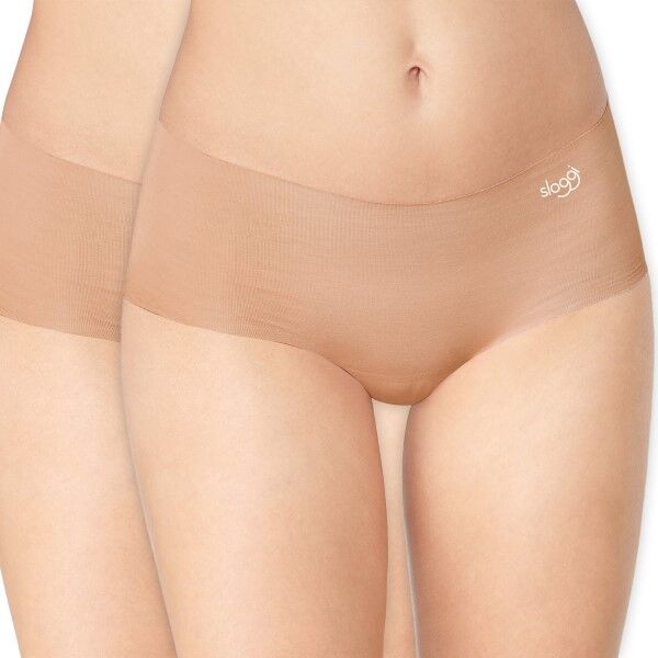 Sloggi 2-pakning ZERO Microfibre Shorts - Beige