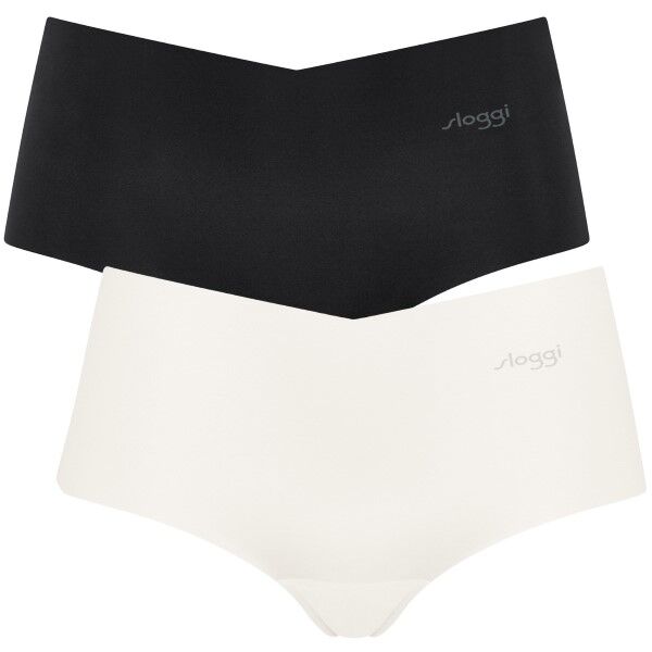 Sloggi 2-pakning ZERO Microfibre Shorts - Black/White
