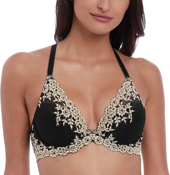 Wacoal Embrace Lace Plunge Underwire Bra - Black