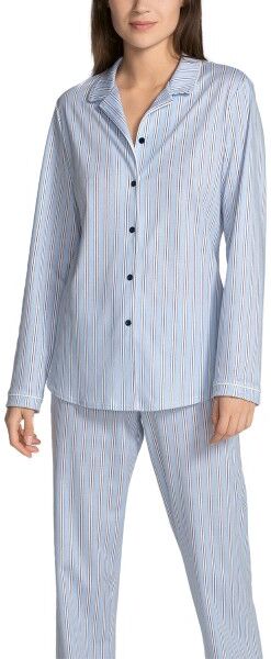 Calida Sweet Dreams Pyjama - Lt blue Stripe