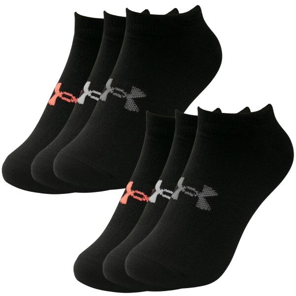 Under Armour 6-pakning Essential No Show Socks - Black