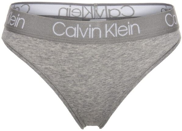 Calvin Klein Body Cotton High Leg Tanga - Grey