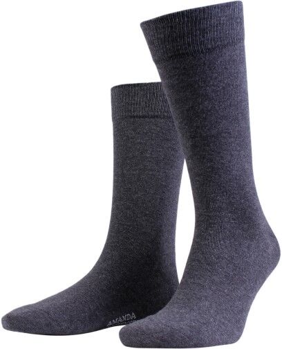 Amanda Christensen True Combed Cotton Sock - Anthracite