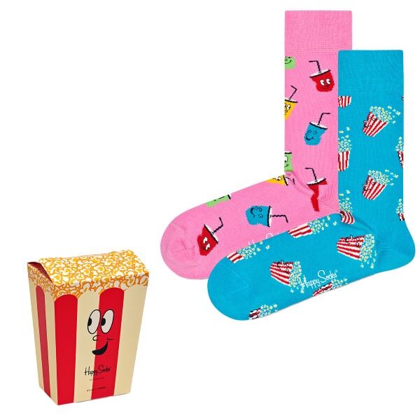 Happy socks 2-pakning Snacks Gift Box - Mixed