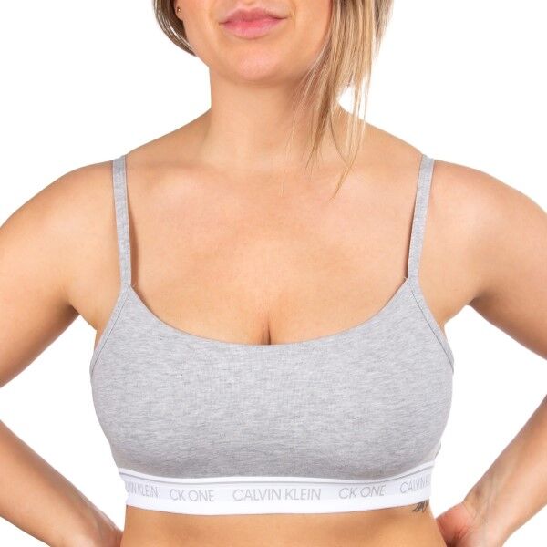 Calvin Klein One Cotton Bralette - Grey