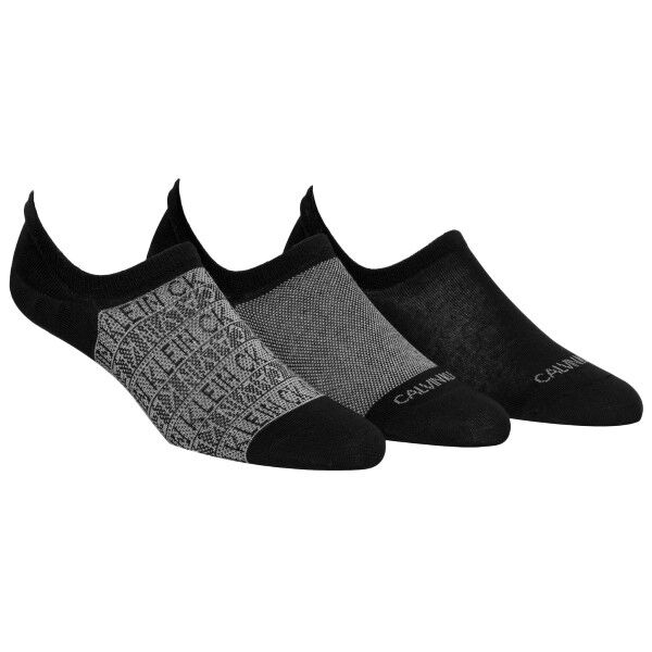 Calvin Klein 3-pakning Troy Quarter Sock - Black/Grey * Kampanje *
