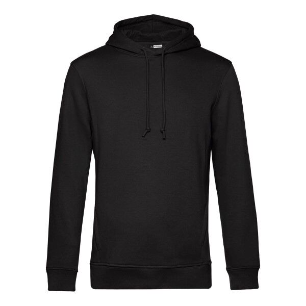 B & C Collection B and C Organic Men Hooded Shirt - Black