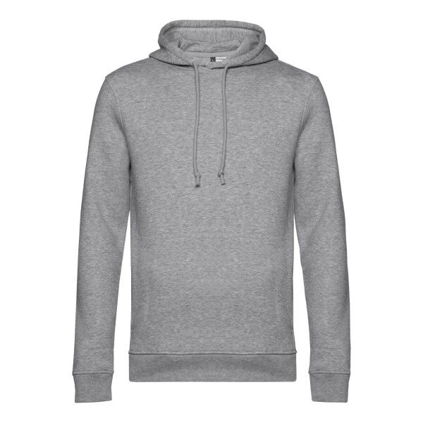 B & C Collection B and C Organic Men Hooded Shirt - Grey