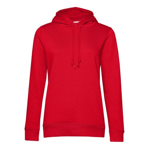 B & C Collection B and C Organic Women Hooded Shirt - Red