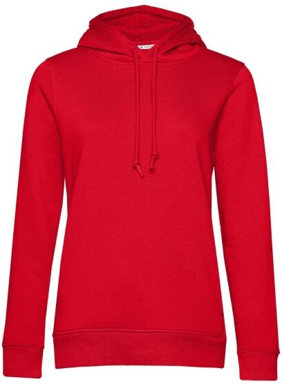 B & C Collection B and C Organic Women Hooded Shirt - Red