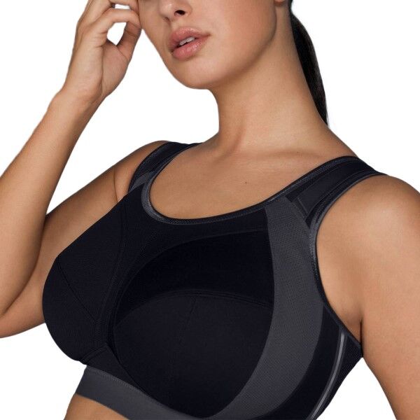 Anita Active Extreme Control Plus Sports Bra - Black/Grey