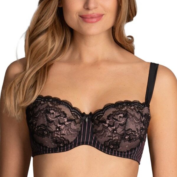 Rosa Faia Antonia Balconette bra - Black