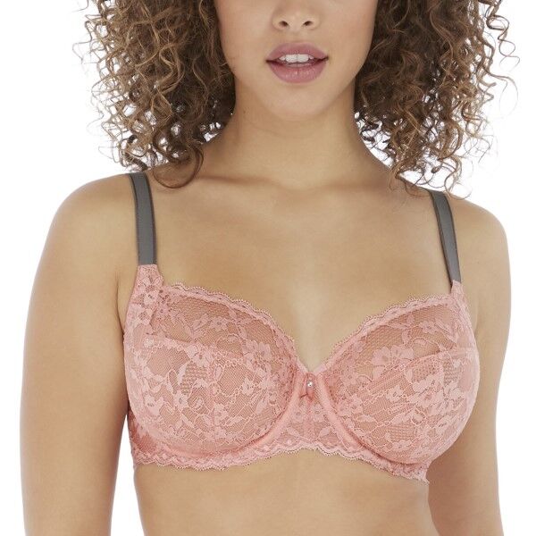 Freya Offbeat Undewired Side Support Bra - Pink