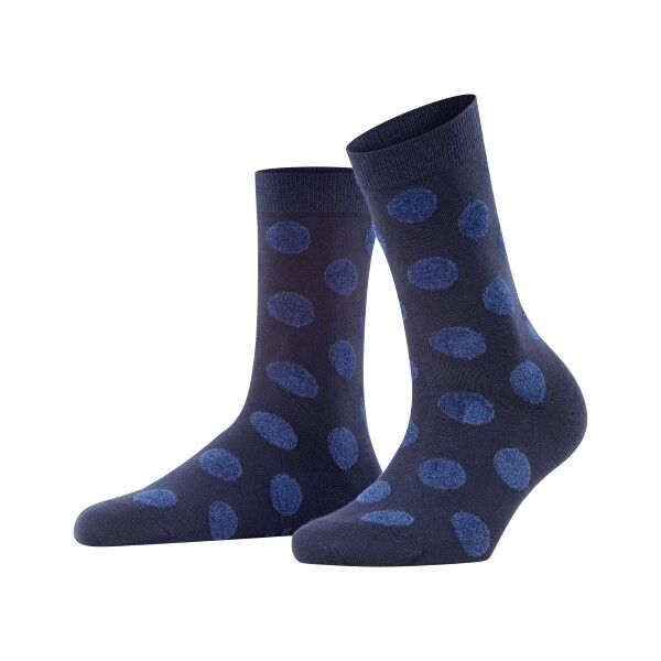 Falke Women Dot Fur Socks - Navy-2