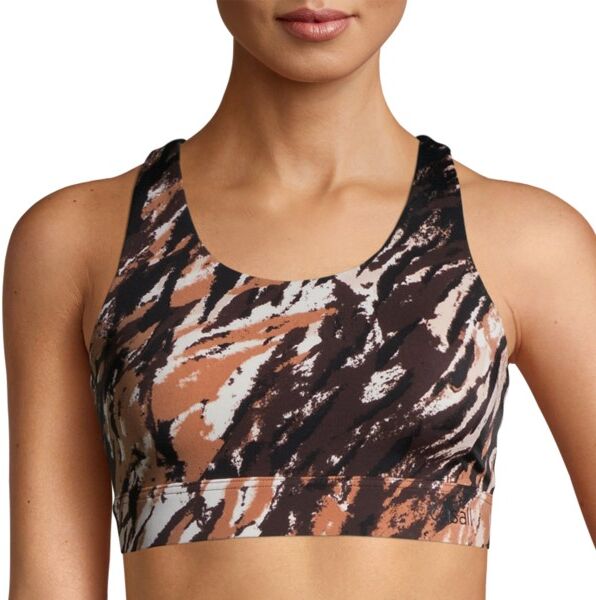 Casall Crossback Sports Bra - Brown pattern