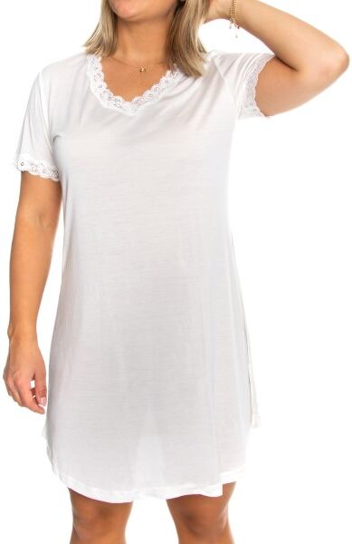 Lady Avenue Silk Jersey Nightgown - Ivory