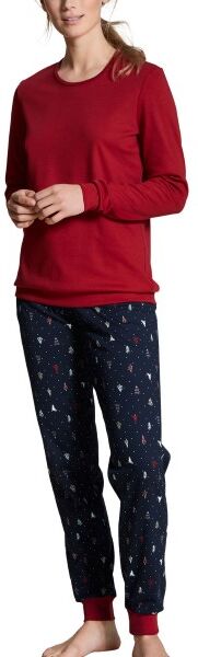 Calida Family and Friends Women Pyjama With Cuff - Darkblue