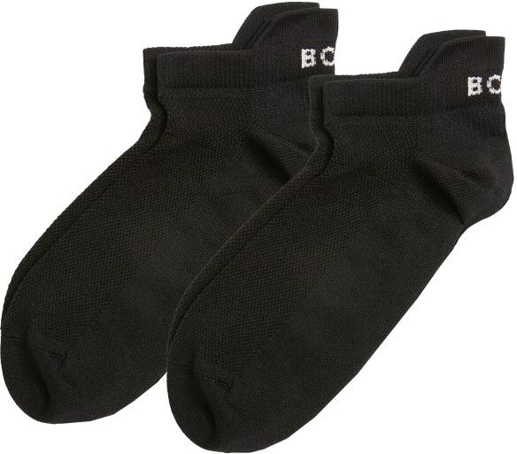 Björn Borg 2-pakning Performance Solid Step Socks - Black