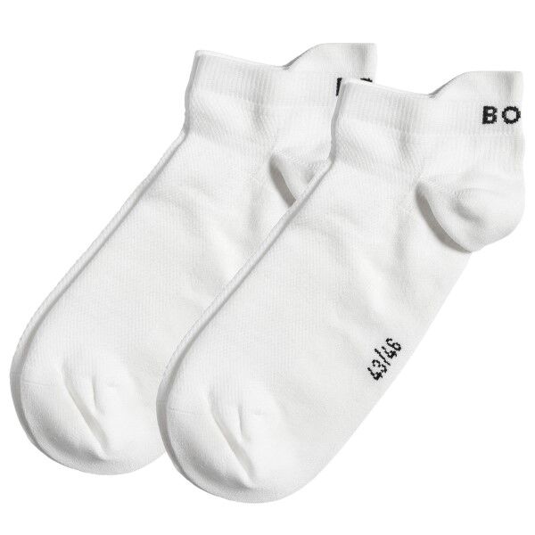 Björn Borg 2-pakning Performance Solid Step Socks - White