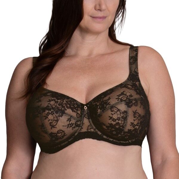 Rosa Faia Abby Big Cup Underwire Bra - Black