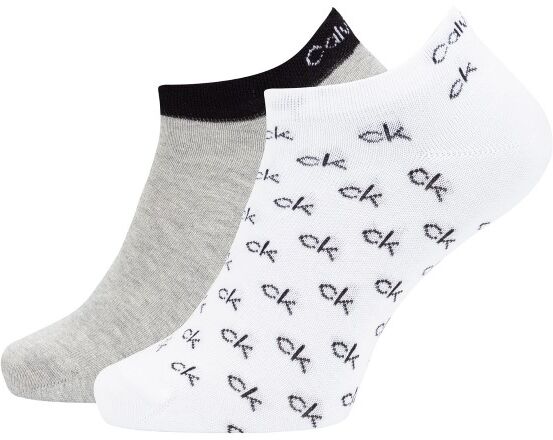 Calvin Klein 2-pakning Eduardo All Over Sneaker Sock - White