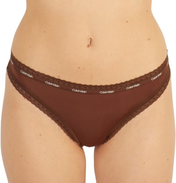 Calvin Klein Bottoms Up Refresh Thong - Darkbrown