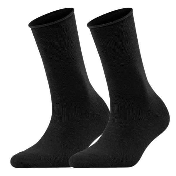 Falke 2-pakning Women Casual Happy Sock - Black