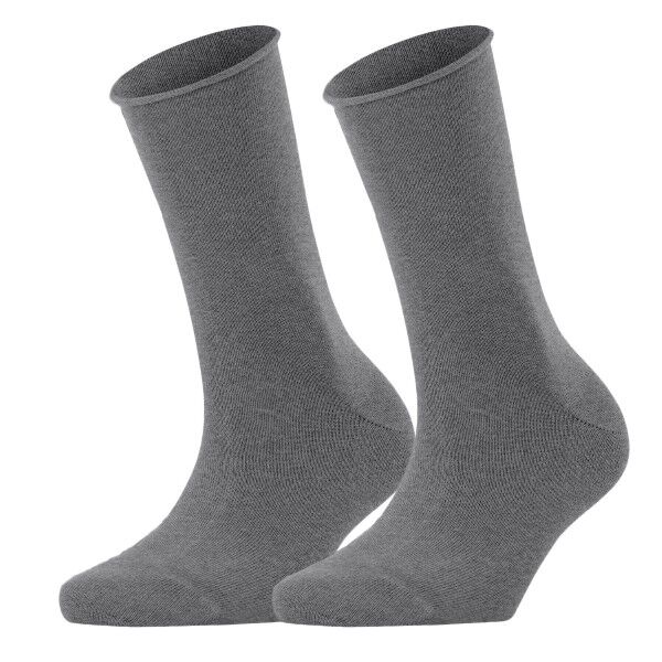 Falke 2-pakning Women Casual Happy Sock - Grey