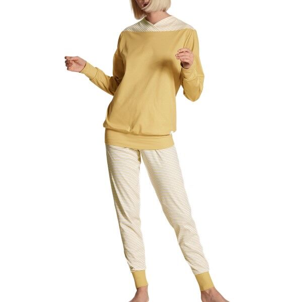 Calida Yellowbration Pyjama With Cuff - Light yellow * Kampanje *