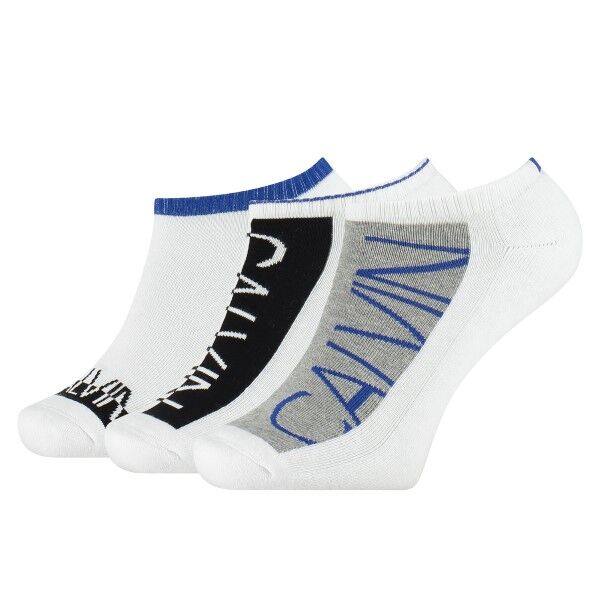 Calvin Klein 3-pakning Jasper No Show Sock - White
