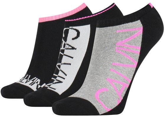 Calvin Klein 3-pakning Nola No Show Sock - Black