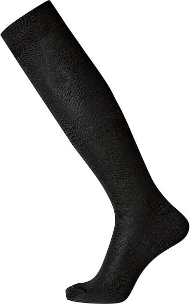 Egtved Mercerized Cotton Kneehigh Sock - Black