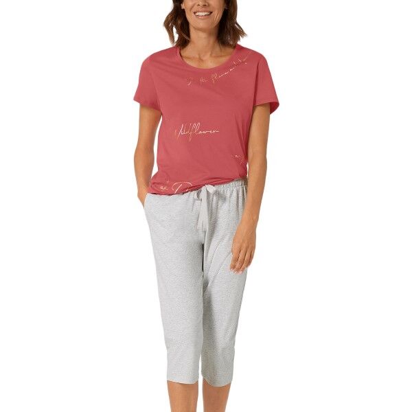 Triumph Lounge Me Cotton Capri PJ Set - Red * Kampanje *