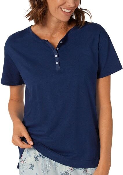 Triumph Lounge Me Cotton Mix and Match Top - Navy-2 * Kampanje *