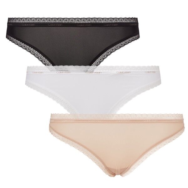 Calvin Klein 3-pakning Bottoms Up Refresh Thongs - Mixed