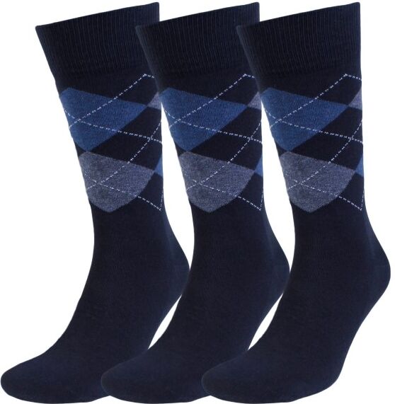 Amanda Christensen 3-pakning True Ankle Argyle Sock - Navy/Blue * Kampanje *