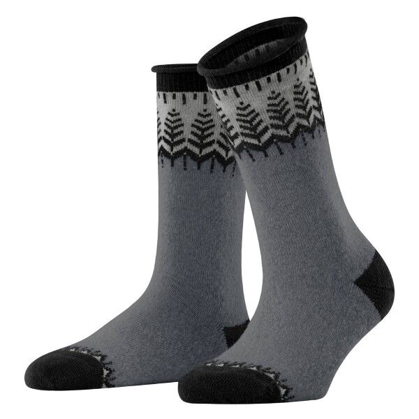 Falke Women Pine Grove Wool Cashmere Sock - Grey
