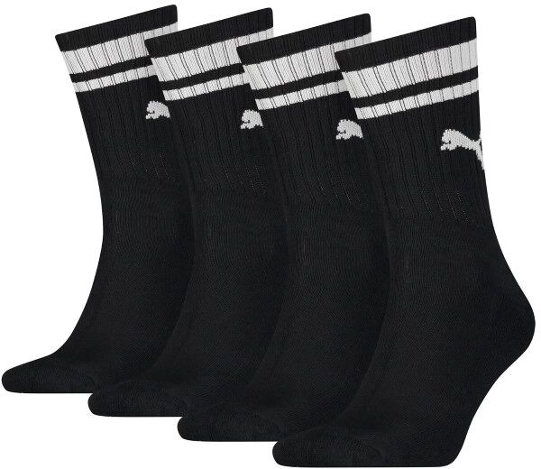 Puma 4-pakning Heritage Crew Socks - Black