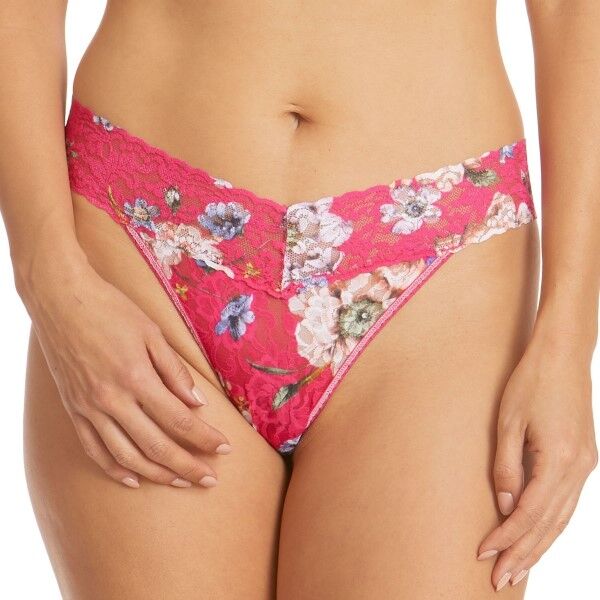 Hanky Panky Beverly Original Rise Thong - Pink Pattern