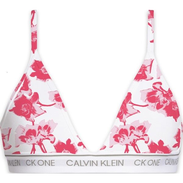 Calvin Klein CK One Cotton Triangle Bra - Pink Floral