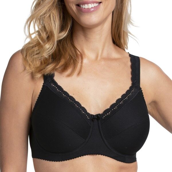 Miss Mary of Sweden Miss Mary Cotton Comfort Underwired Bra - Black