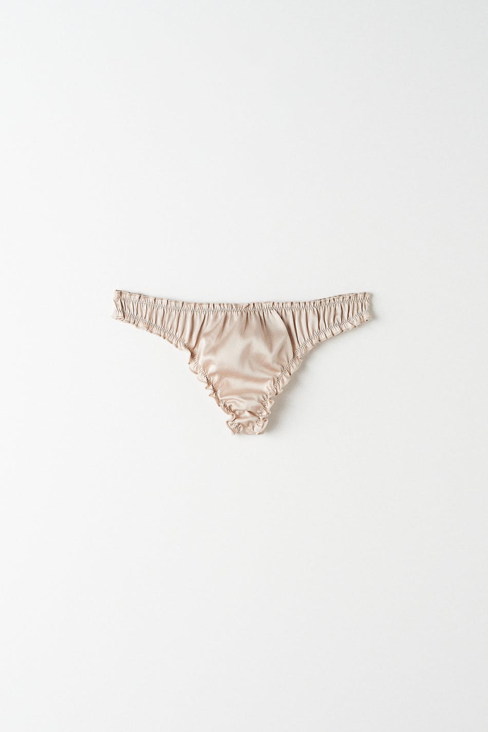 Gina Tricot Eva satin string XS  Champagne