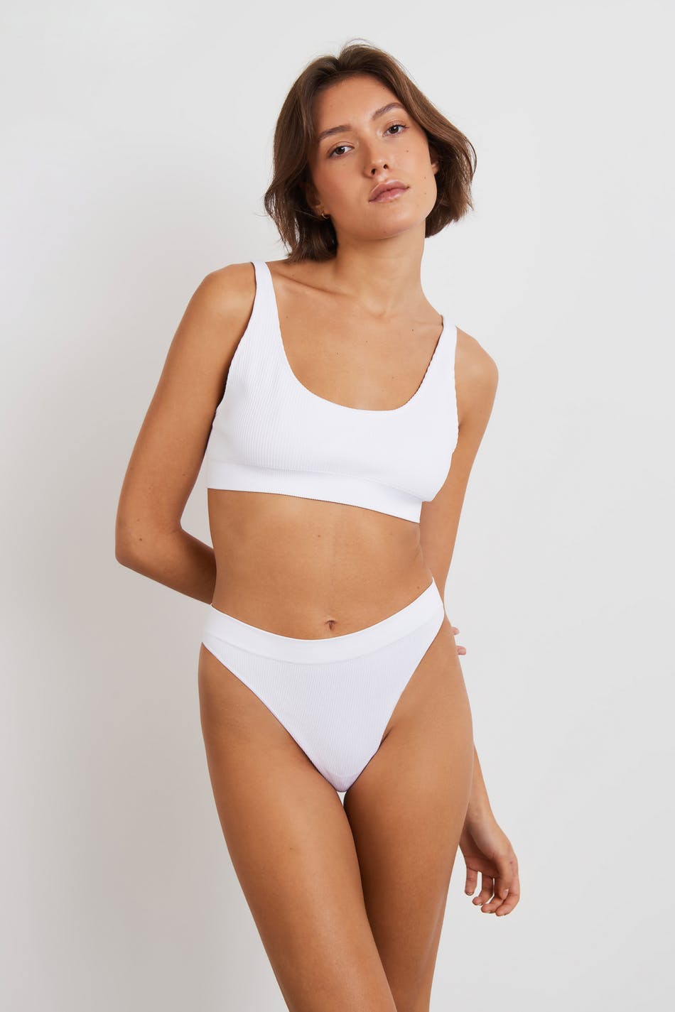 Gina Tricot Freja seamless string S/M  White (1000)