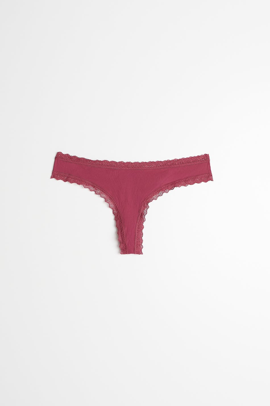 Gina Tricot Ingrid rib string S  Earth red (3869)