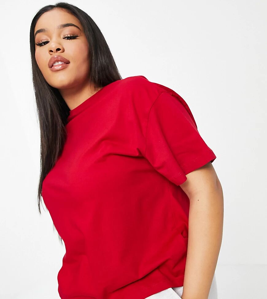 ASOS Curve ASOS DESIGN Curve mix & match jersey pyjama tee in red  Red