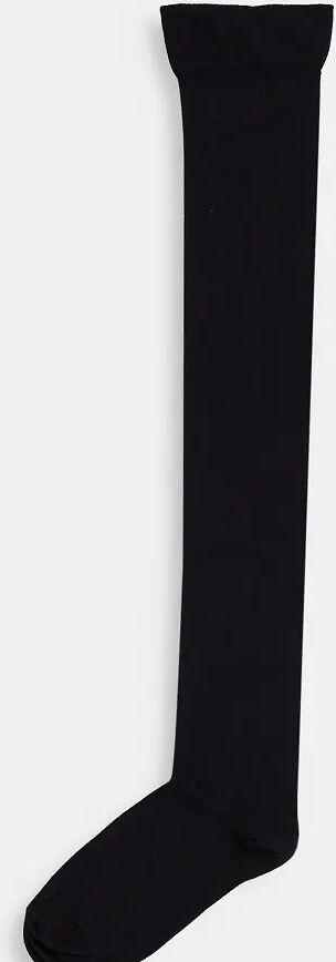 ASOS Curve ASOS DESIGN Curve thigh high socks in black  Black